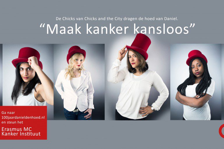 #chicksAndTheCity #chicks dragen hoed van Daniel #DanielDenHoed